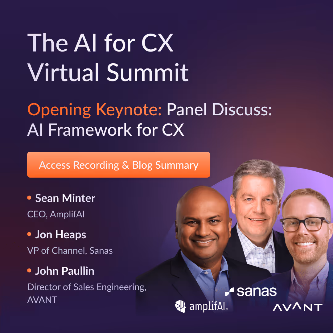 Opening Keynote - Panel Discussion: AI Framework for CX