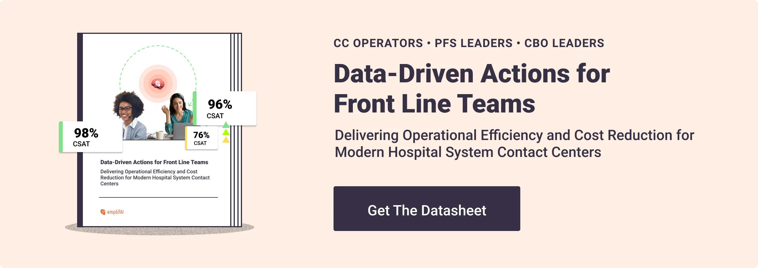 Data-Driven Actions for Front Line Teams hospital systems datasheet