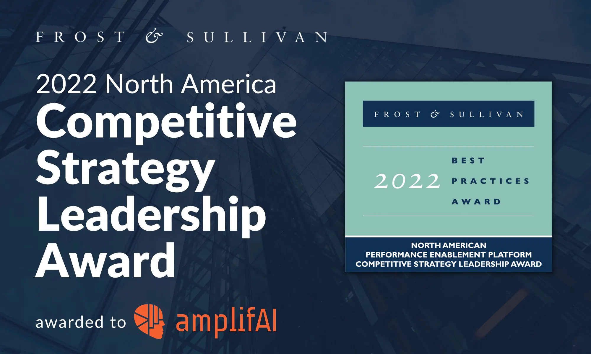 AmplifAI Earns Frost & Sullivan’s 2022 Competitive Strategy Leadership Award 