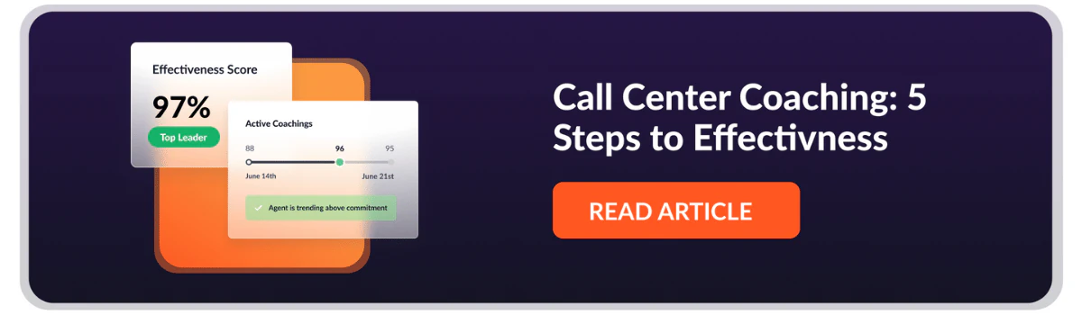 call center coaching effectiveness guide