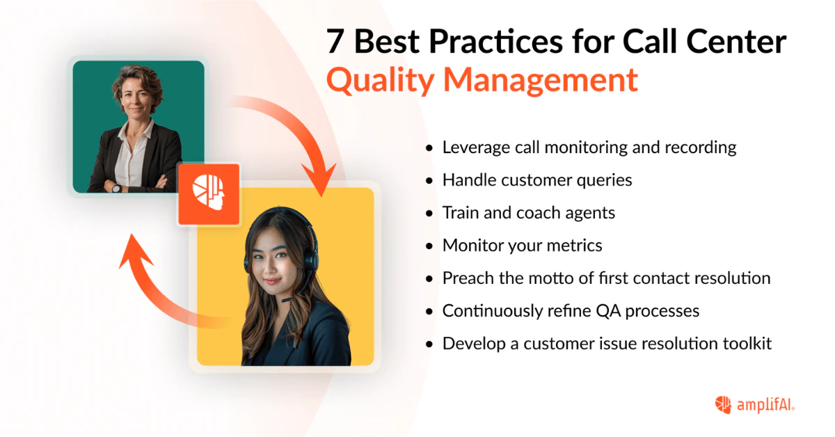 7 best practices call center quality management