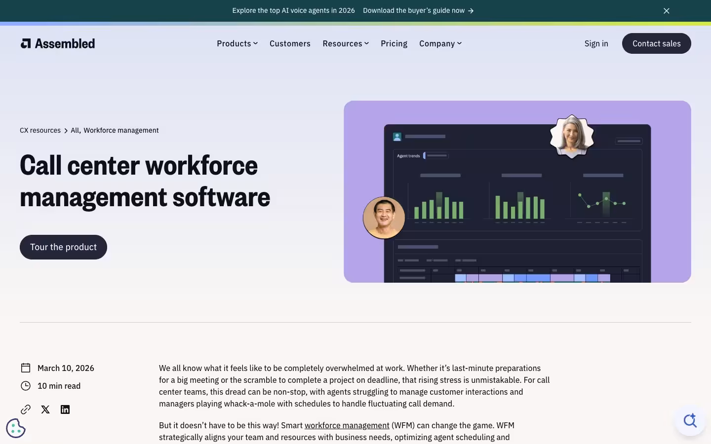 Assembled Workforce Management (WFM) Software