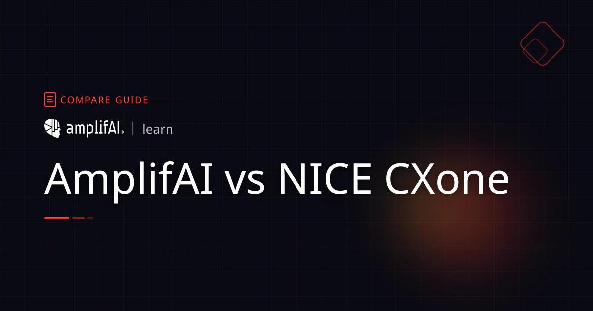Nice CXone vs AmplifAI