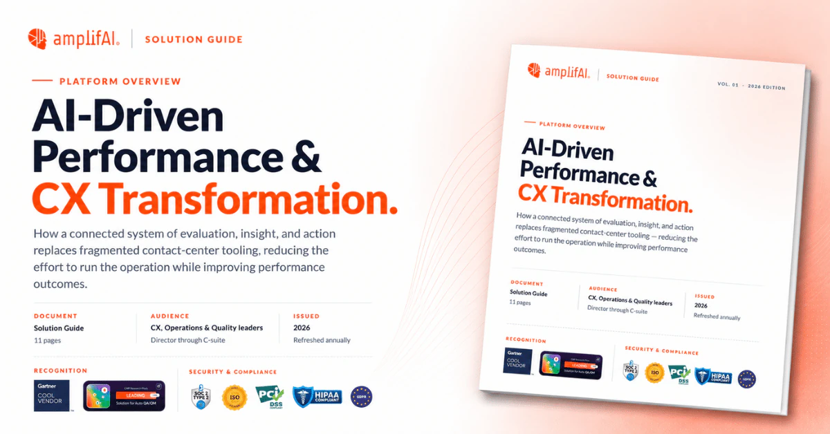 AI-Driven Performance and CX Transformation