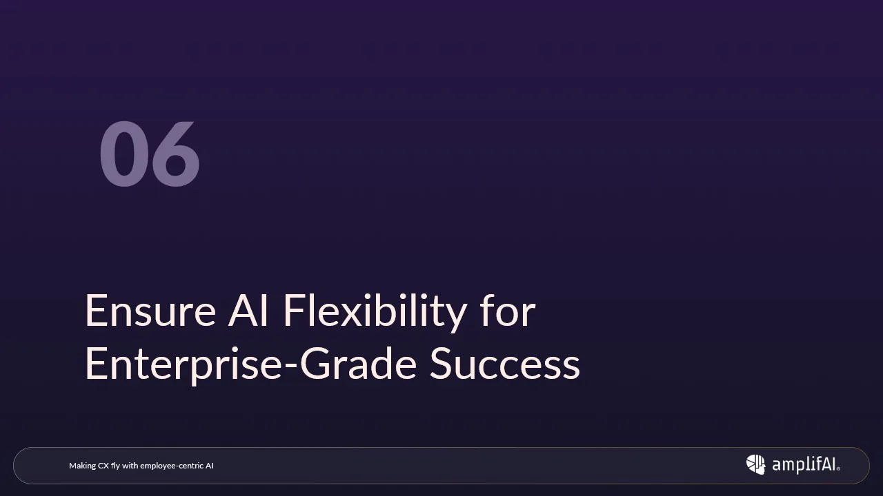 Ensure AI Flexibility for Enterprise-Grade Success