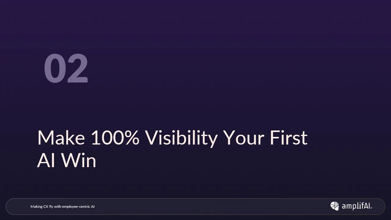 Make 100% Visibility Your First AI Win