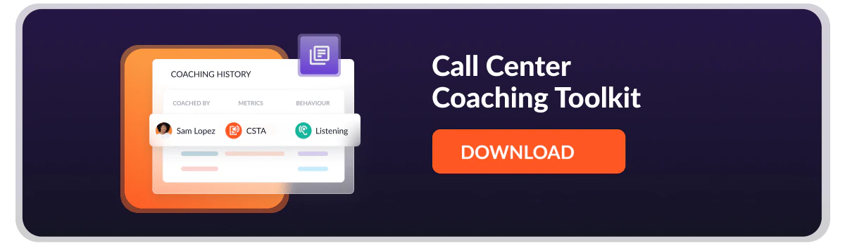 call center coaching toolkit download