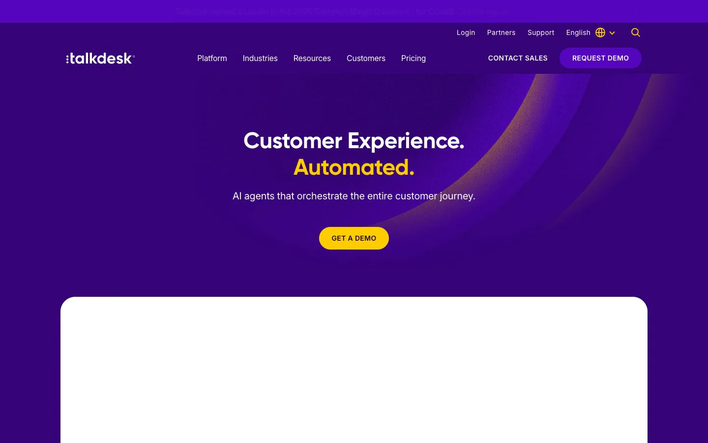 Talkdesk Contact Center as a Service (CCaaS) Software
